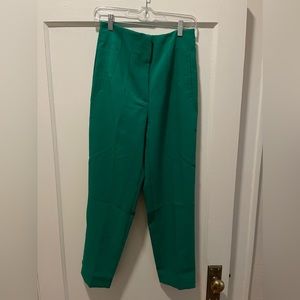 Green Zara trousers